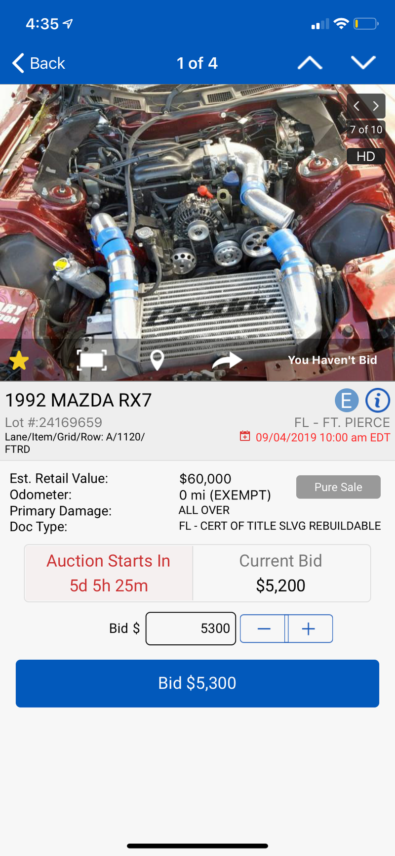 Illustration for article titled HOLY SHIT THERE IS A VEILSIDE FORTUNE RX-7 FOR SALE ON COPART!!!
